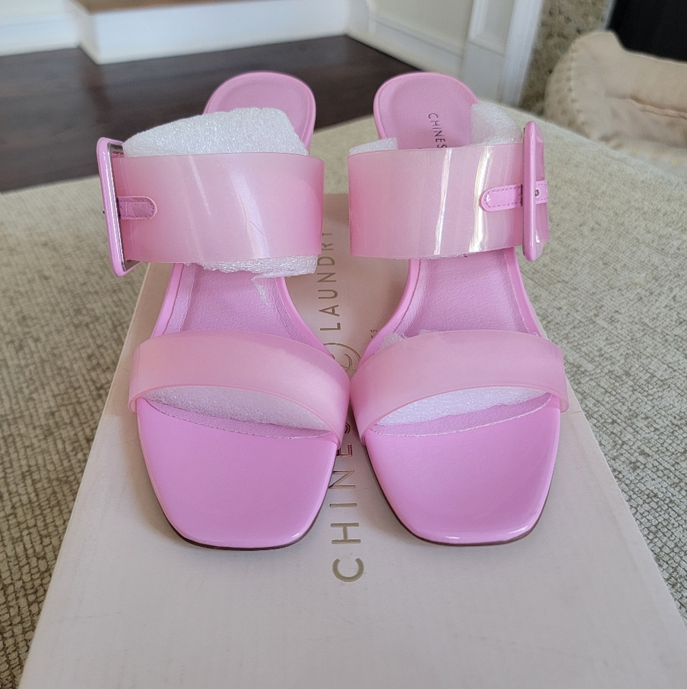 Chinese Laundry Stylish Pink Block Heels NWB - Picture 5 of 8